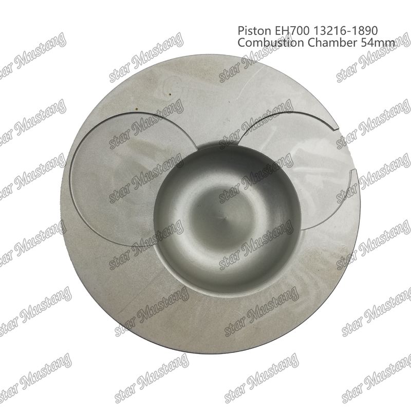 Piston EH700 Combustion Chamber 54mm 13216-1890 For Hino Diesel Engine Repair Parts
