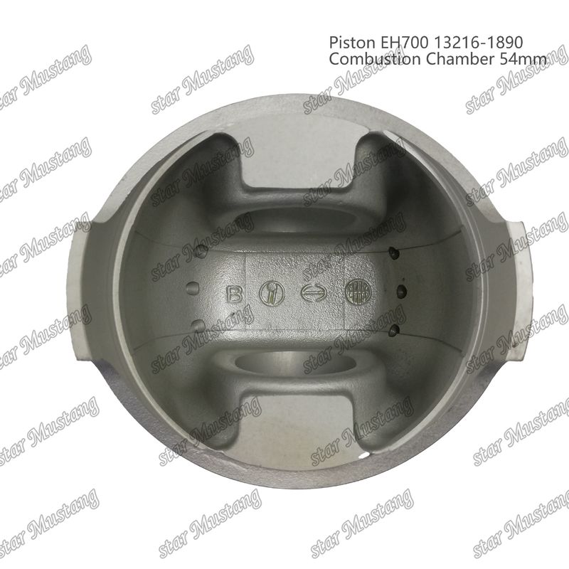 Piston EH700 Combustion Chamber 54mm 13216-1890 For Hino Diesel Engine Repair Parts