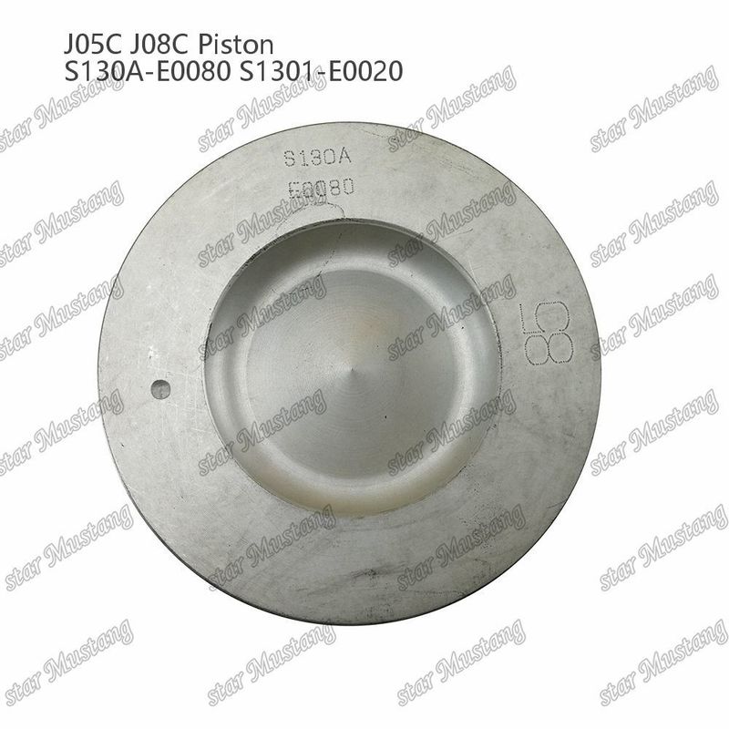 Piston J05C J08C With Copper Sleeve 65mm Combustion Chamber Internal Cooling S130A-E0080 S1301-E0020 For Hino