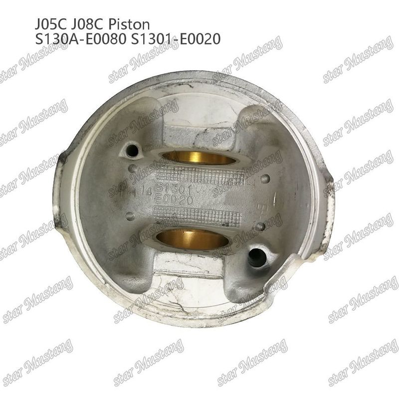 Piston J05C J08C With Copper Sleeve 65mm Combustion Chamber Internal Cooling S130A-E0080 S1301-E0020 For Hino
