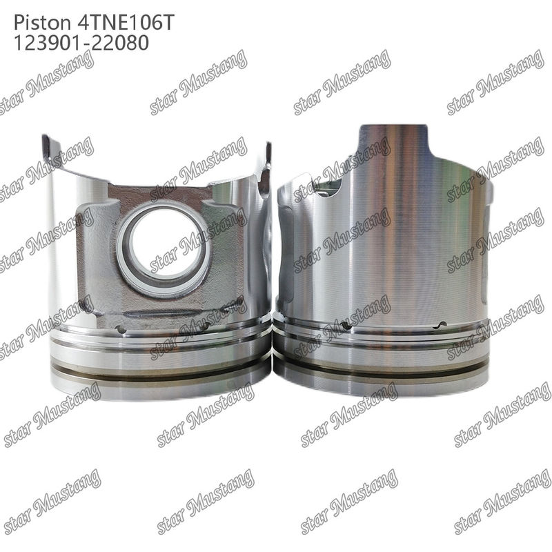 Piston 4TNE106T With Valve Print 123901-22080 For Yanmar Diesel Engine Repair Parts