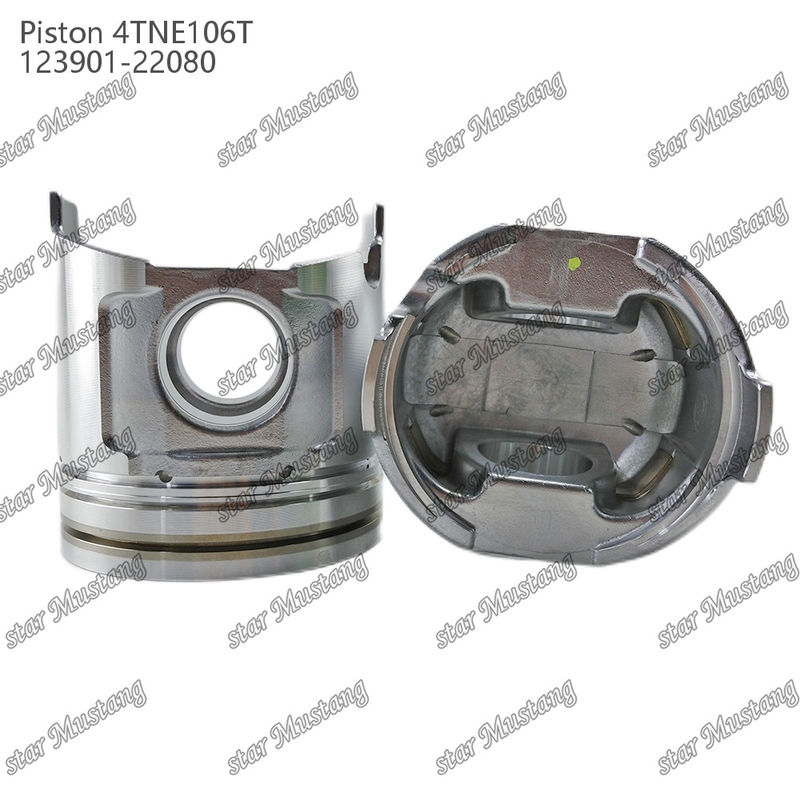 Piston 4TNE106T With Valve Print 123901-22080 For Yanmar Diesel Engine Repair Parts