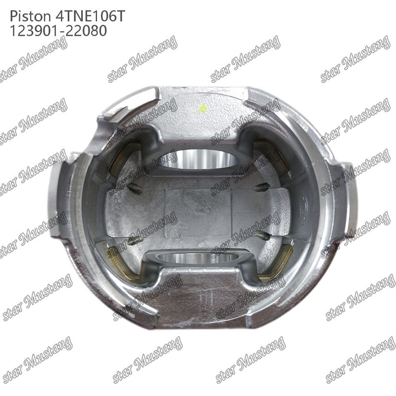 Piston 4TNE106T With Valve Print 123901-22080 For Yanmar Diesel Engine Repair Parts