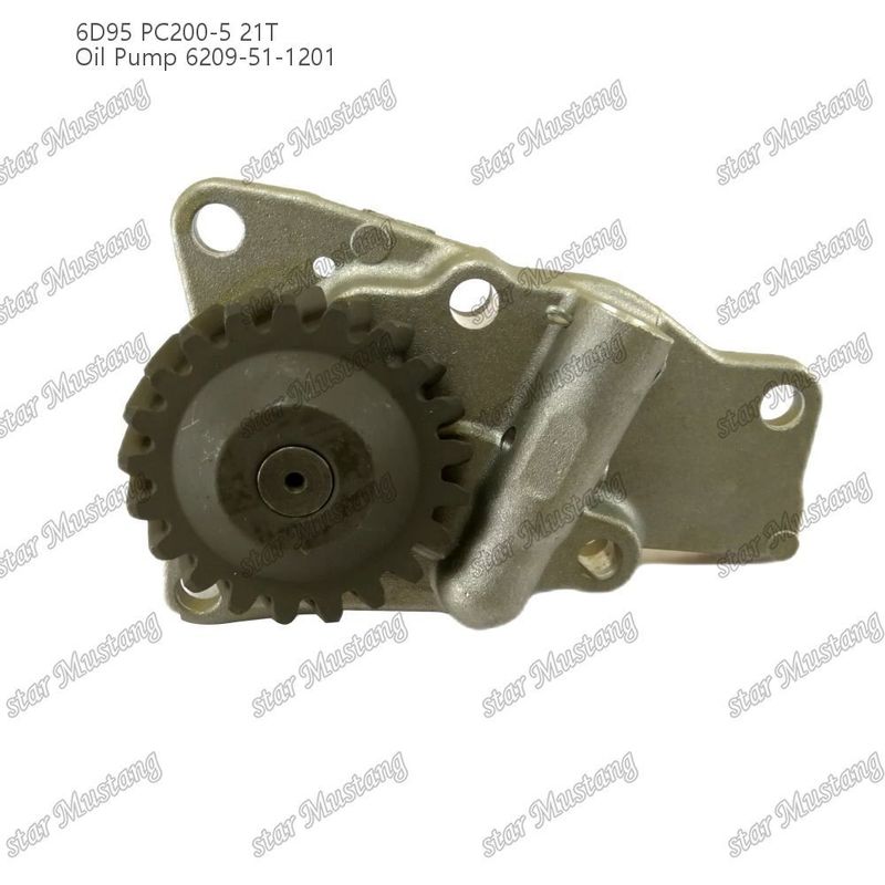 Oil Pump 6D95 PC200-5 21T 6209-51-1201 For Kumatsu Engine Spare Parts