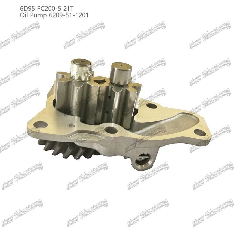 Oil Pump 6D95 PC200-5 21T 6209-51-1201 For Kumatsu Engine Spare Parts
