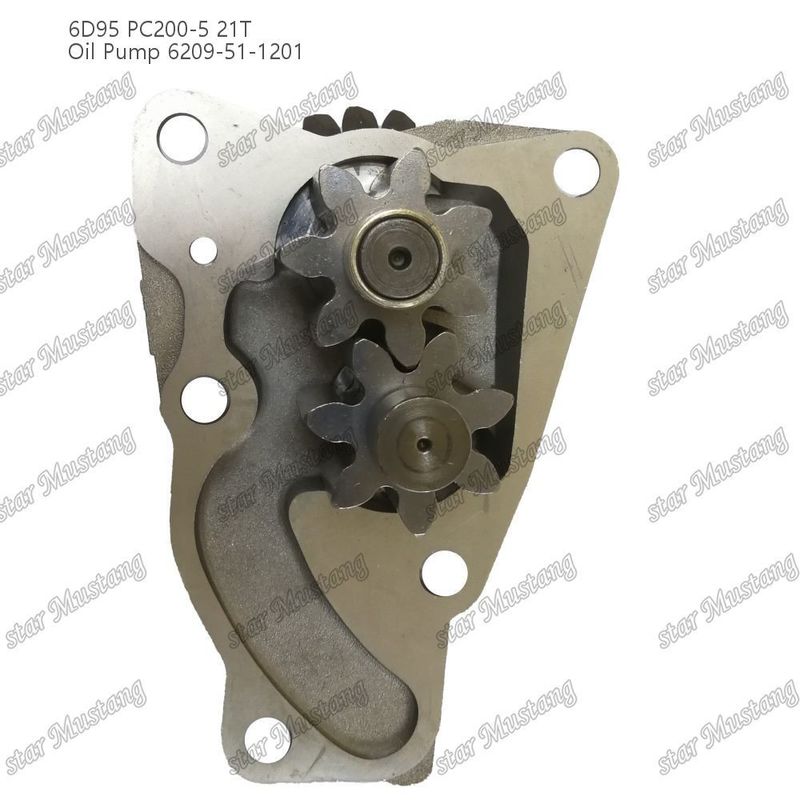 Oil Pump 6D95 PC200-5 21T 6209-51-1201 For Kumatsu Engine Spare Parts