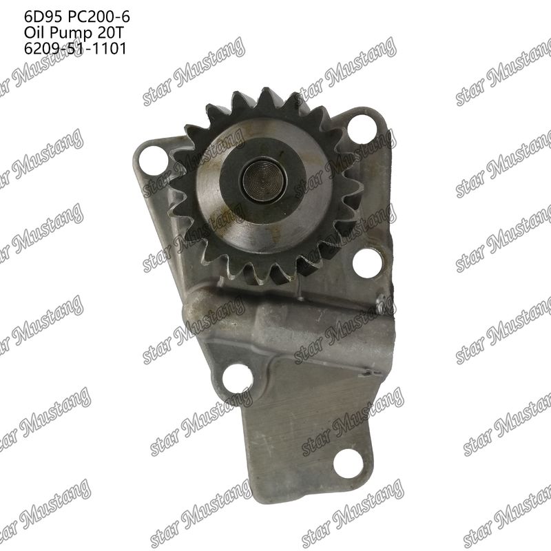 Oil Pump 6D95 PC200-6 20T 6209-51-1101 For Kumatsu  Engine Spare Parts