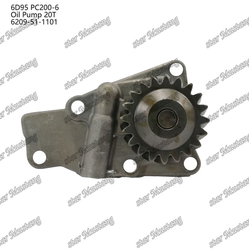 Oil Pump 6D95 PC200-6 20T 6209-51-1101 For Kumatsu  Engine Spare Parts