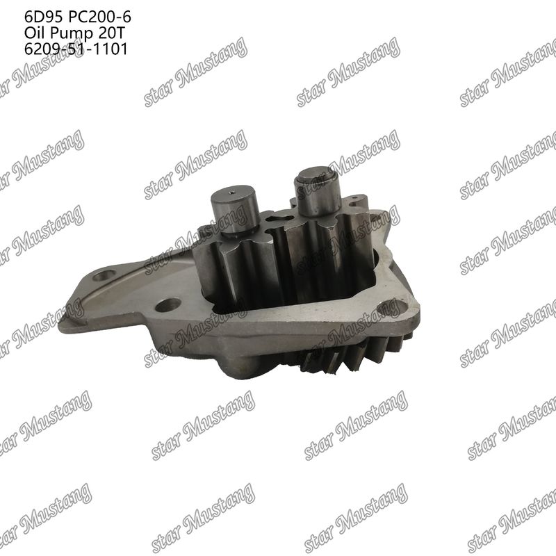 Oil Pump 6D95 PC200-6 20T 6209-51-1101 For Kumatsu  Engine Spare Parts