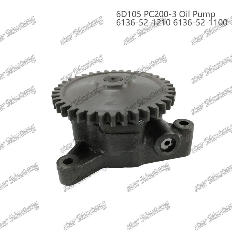 Oil Pump 6D105 PC200-3 6136-52-1210 6136-52-1100 For Kumatsu  Engine Spare Parts