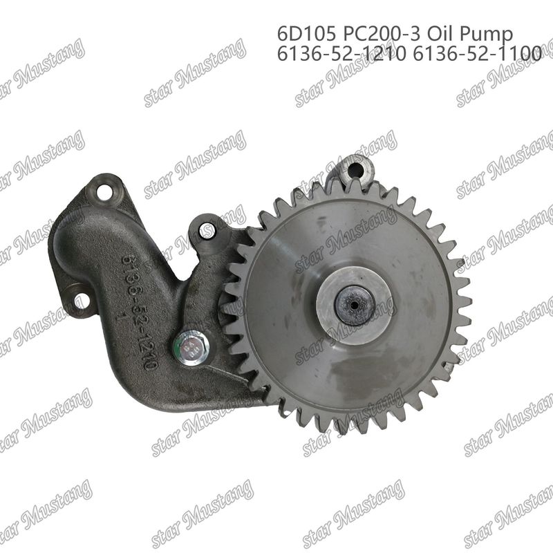 Oil Pump 6D105 PC200-3 6136-52-1210 6136-52-1100 For Kumatsu  Engine Spare Parts