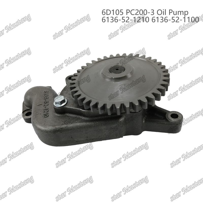 Oil Pump 6D105 PC200-3 6136-52-1210 6136-52-1100 For Kumatsu  Engine Spare Parts