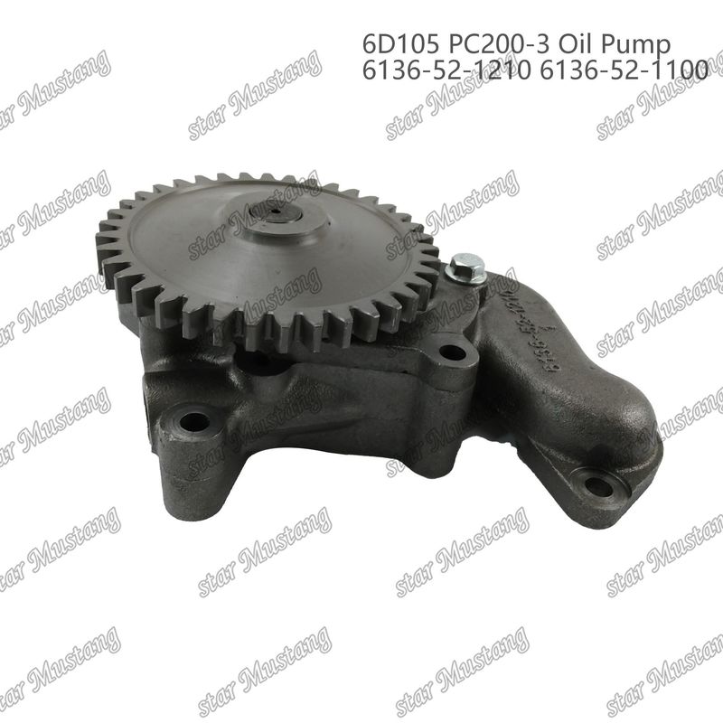 Oil Pump 6D105 PC200-3 6136-52-1210 6136-52-1100 For Kumatsu  Engine Spare Parts