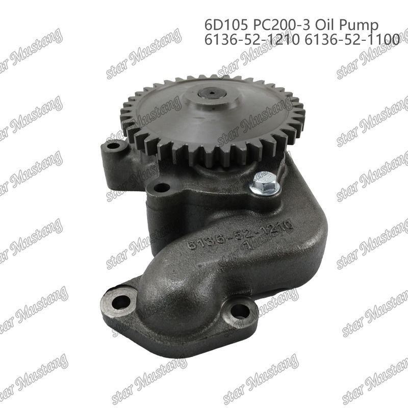 Oil Pump 6D105 PC200-3 6136-52-1210 6136-52-1100 For Kumatsu  Engine Spare Parts