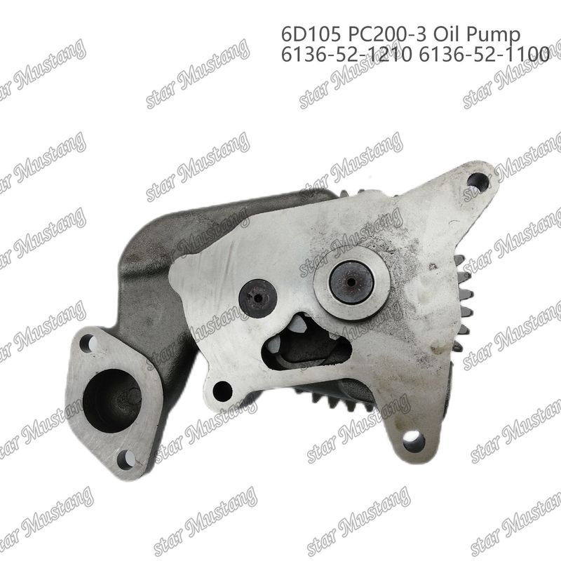 Oil Pump 6D105 PC200-3 6136-52-1210 6136-52-1100 For Kumatsu  Engine Spare Parts
