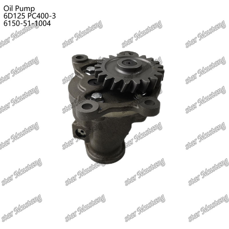 Oil Pump 6D125 PC400-3 Flat 6150-51-1004 For Kumatsu  Engine Spare Parts