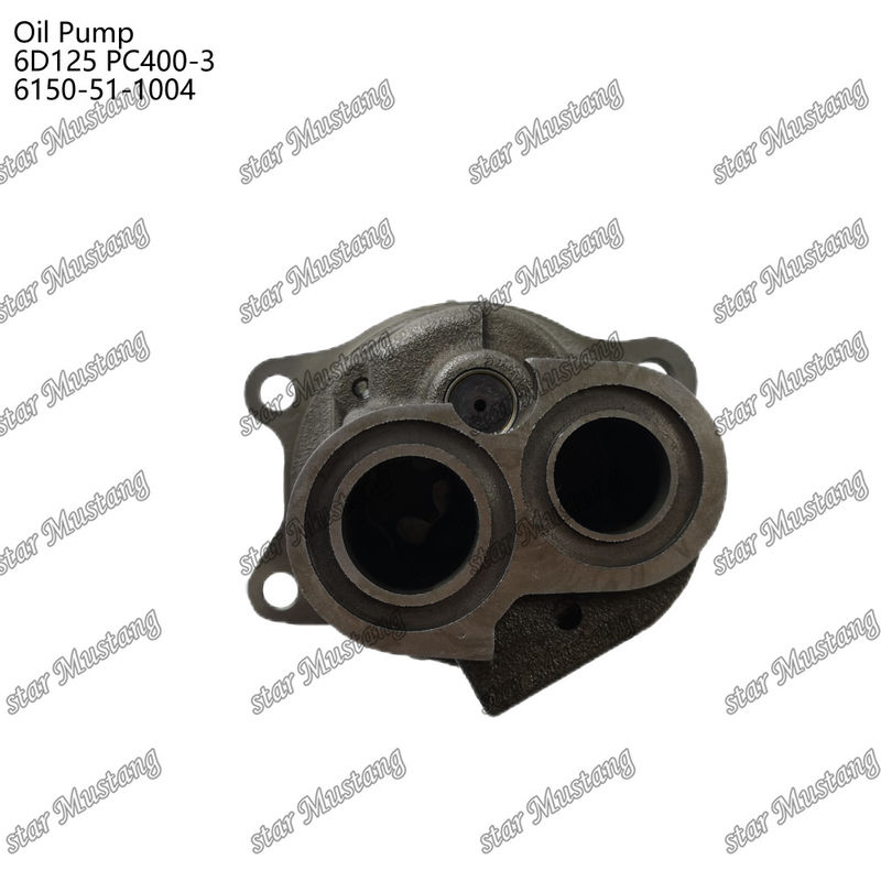 Oil Pump 6D125 PC400-3 Flat 6150-51-1004 For Kumatsu  Engine Spare Parts