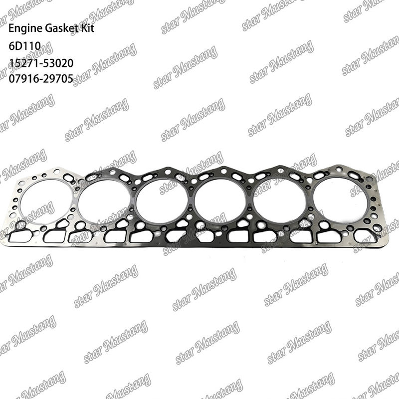6D110 Full Gasket Set 6138-K1-9901 6138-K2-9901 Suitable For Komatsu
