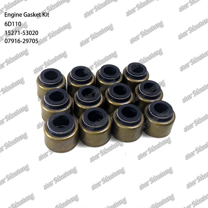 6D110 Full Gasket Set 6138-K1-9901 6138-K2-9901 Suitable For Komatsu