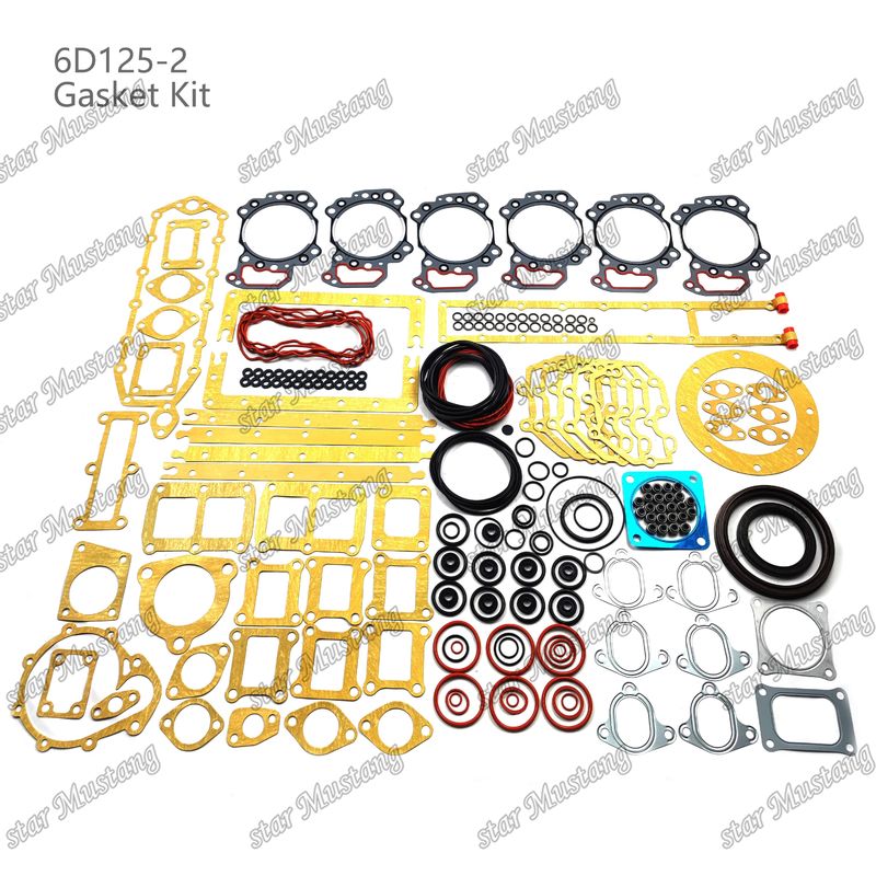 6D125-2 Full Gasket Set 6151-12-1810 6155-K2-9900 Suitable For Komatsu