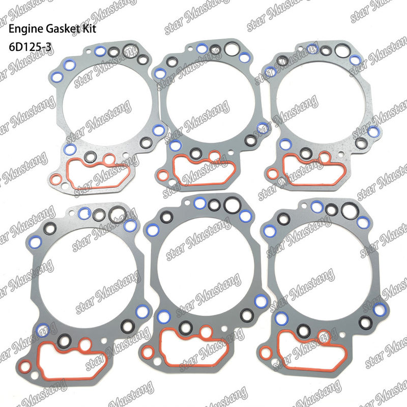 Full Gasket Kit 6D125-3 Gasket Set For Komatsu Diesel Engine Repair Parts