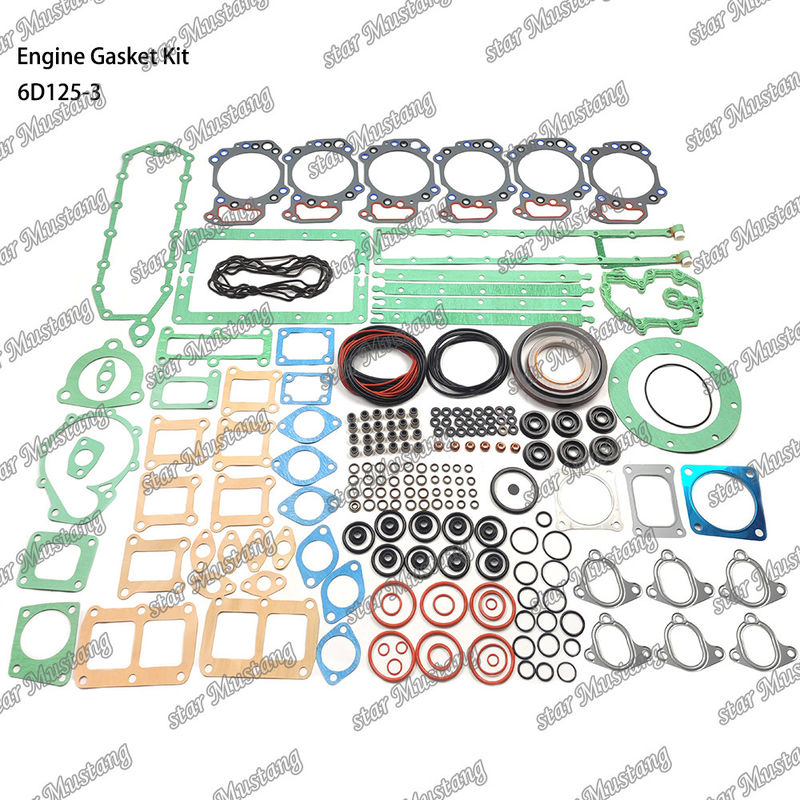 Full Gasket Kit 6D125-3 Gasket Set For Komatsu Diesel Engine Repair Parts