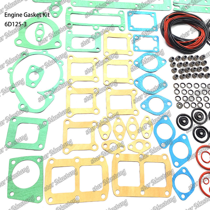 Full Gasket Kit 6D125-3 Gasket Set For Komatsu Diesel Engine Repair Parts