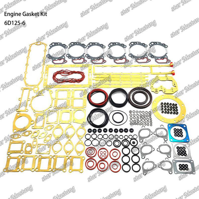 Full Gasket Kit 6D125-6 Gasket Set For Komatsu Diesel Engine Repair Parts