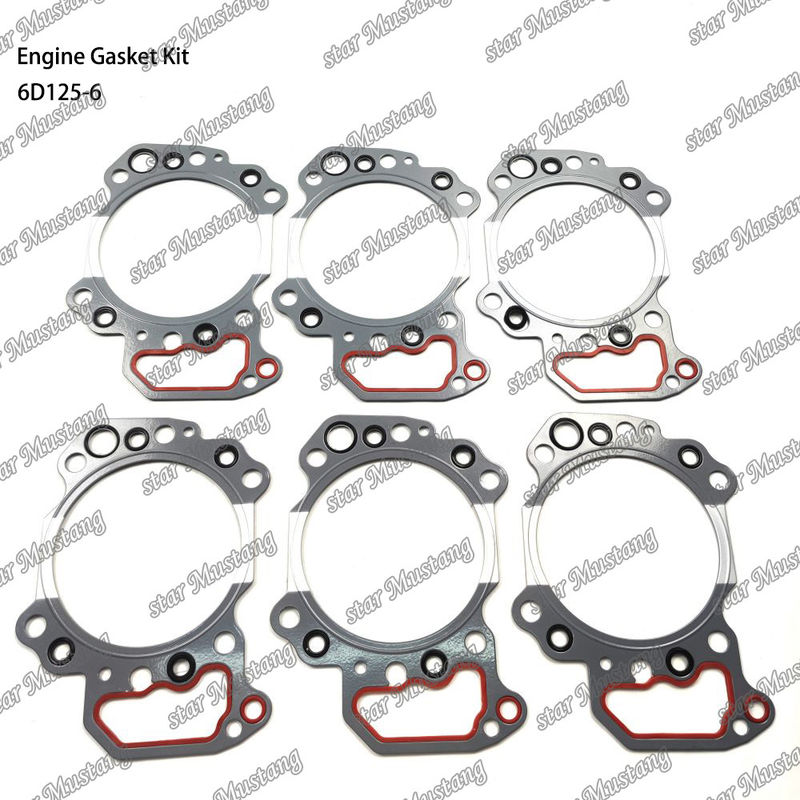 Full Gasket Kit 6D125-6 Gasket Set For Komatsu Diesel Engine Repair Parts