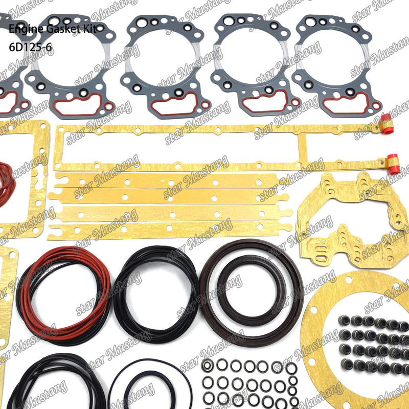 Full Gasket Kit 6D125-6 Gasket Set For Komatsu Diesel Engine Repair Parts