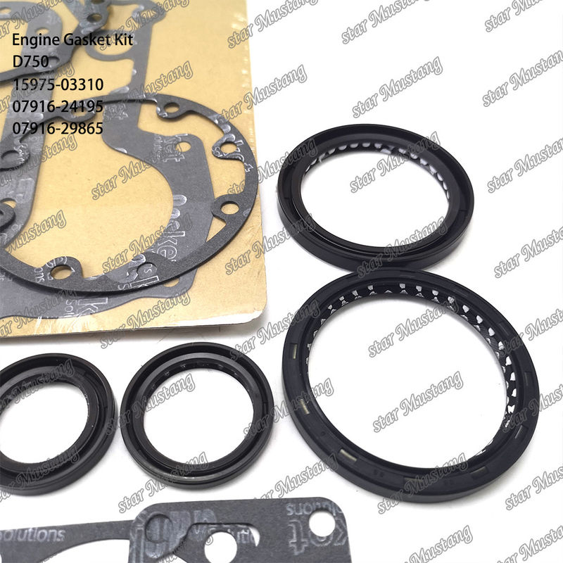 D750 Full Gasket Set Head Gasket 15975-03310 Upper 07916-24195 Lower 07916-29865 Suitable For Kubota