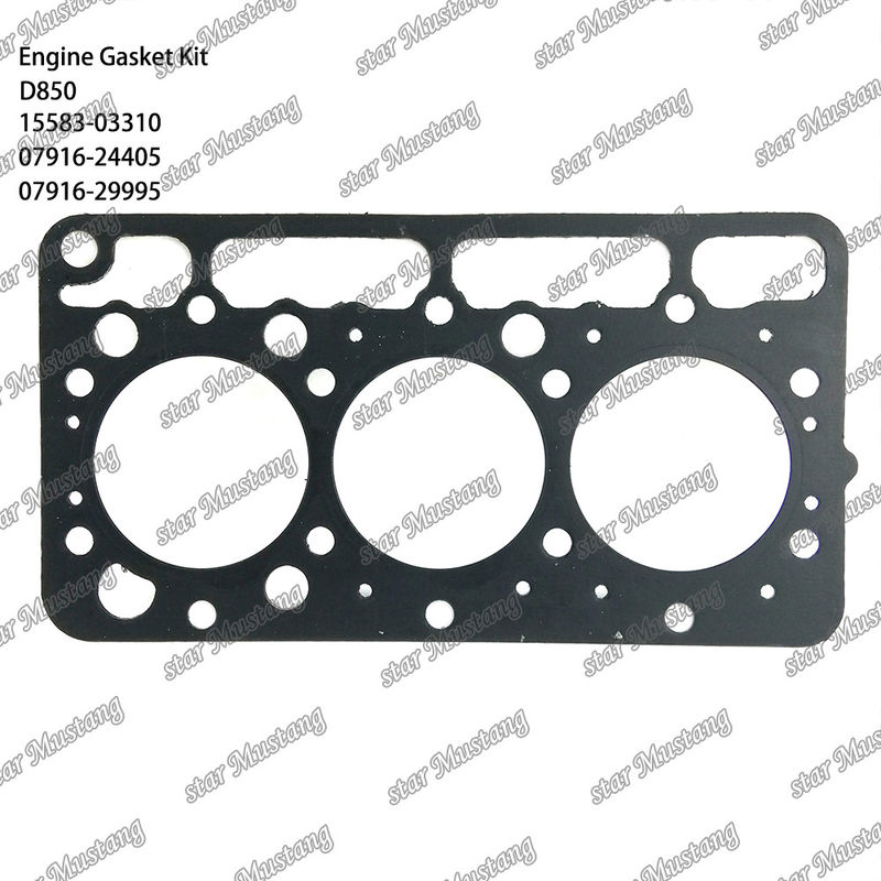 D850 Full Gasket Set Head Gasket 15583-03310 Upper 07916-24405 Lower 07916-29995 Suitable For Kubota