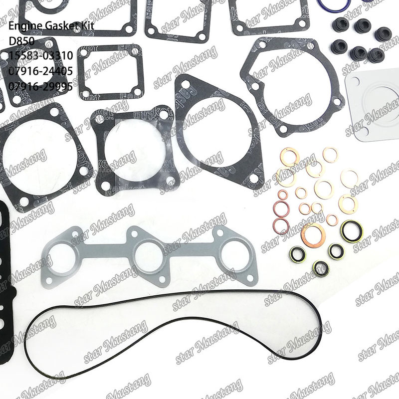 D850 Full Gasket Set Head Gasket 15583-03310 Upper 07916-24405 Lower 07916-29995 Suitable For Kubota