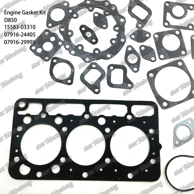 D850 Full Gasket Set Head Gasket 15583-03310 Upper 07916-24405 Lower 07916-29995 Suitable For Kubota