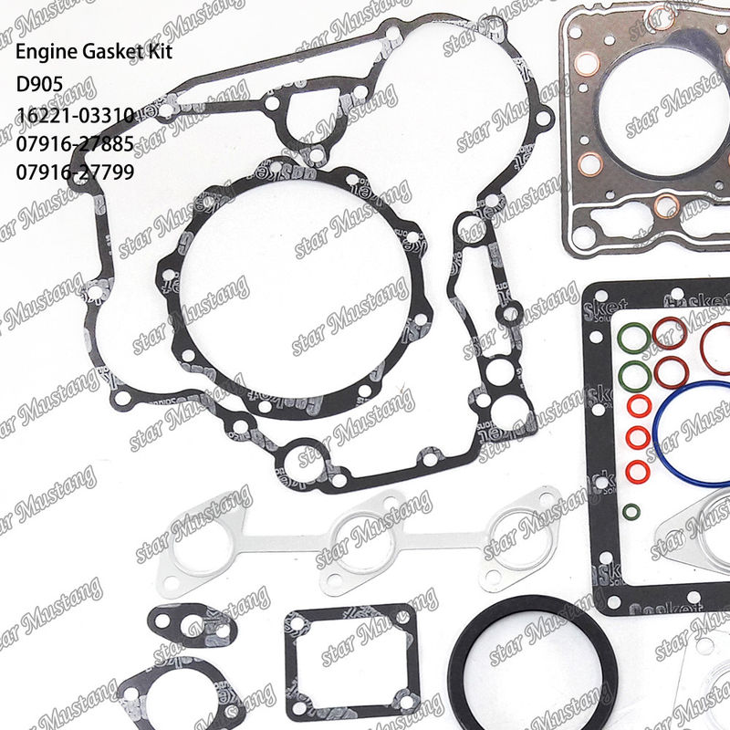 D905 Full Gasket Set Head Gasket 16221-03310 Upper 07916-27885 Lower 07916-27799 Suitable For Kubota