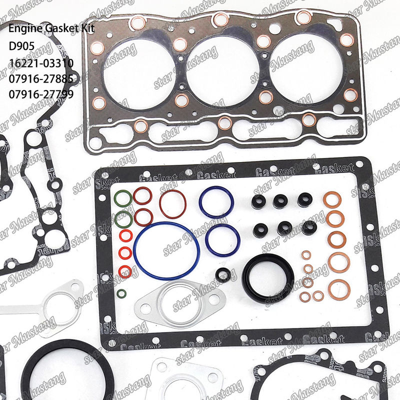 D905 Full Gasket Set Head Gasket 16221-03310 Upper 07916-27885 Lower 07916-27799 Suitable For Kubota