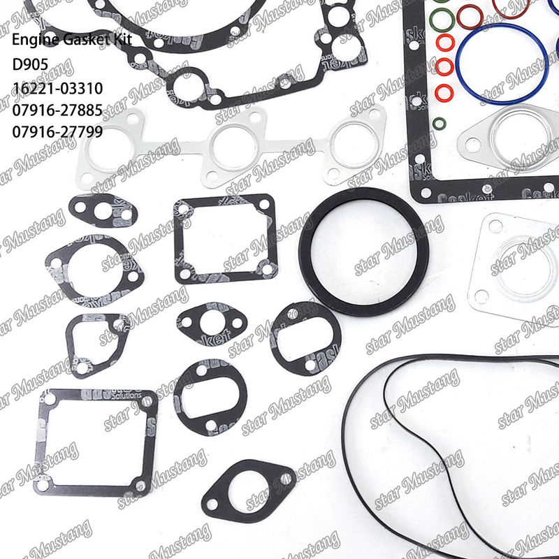 D905 Full Gasket Set Head Gasket 16221-03310 Upper 07916-27885 Lower 07916-27799 Suitable For Kubota