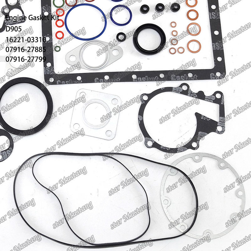D905 Full Gasket Set Head Gasket 16221-03310 Upper 07916-27885 Lower 07916-27799 Suitable For Kubota
