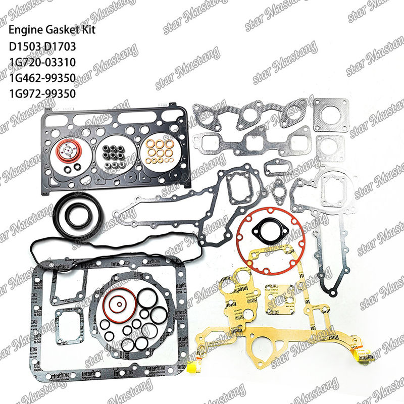 D1503 D1703 Full Gasket Set Metal 1G720-03310 1G462-99350 1G972-99350 Suitable For Kubota
