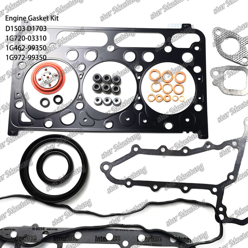D1503 D1703 Full Gasket Set Metal 1G720-03310 1G462-99350 1G972-99350 Suitable For Kubota