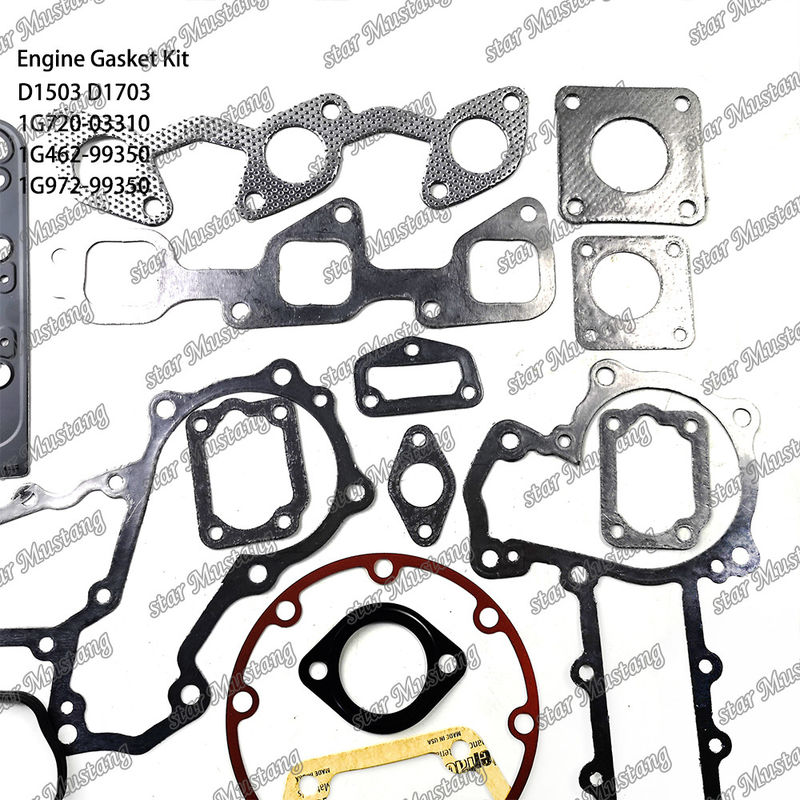 D1503 D1703 Full Gasket Set Metal 1G720-03310 1G462-99350 1G972-99350 Suitable For Kubota