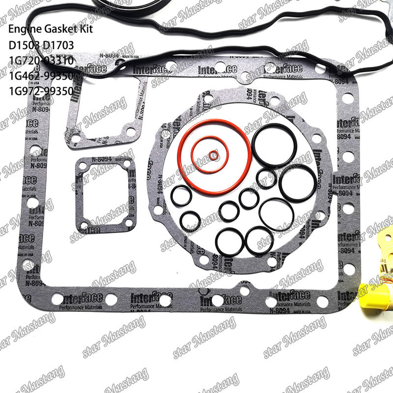 D1503 D1703 Full Gasket Set Metal 1G720-03310 1G462-99350 1G972-99350 Suitable For Kubota