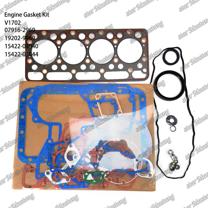 V1702 Full Gasket Set 07916-2969 19202-9969 15422-03040 15422-03044 Suitable For Kubota