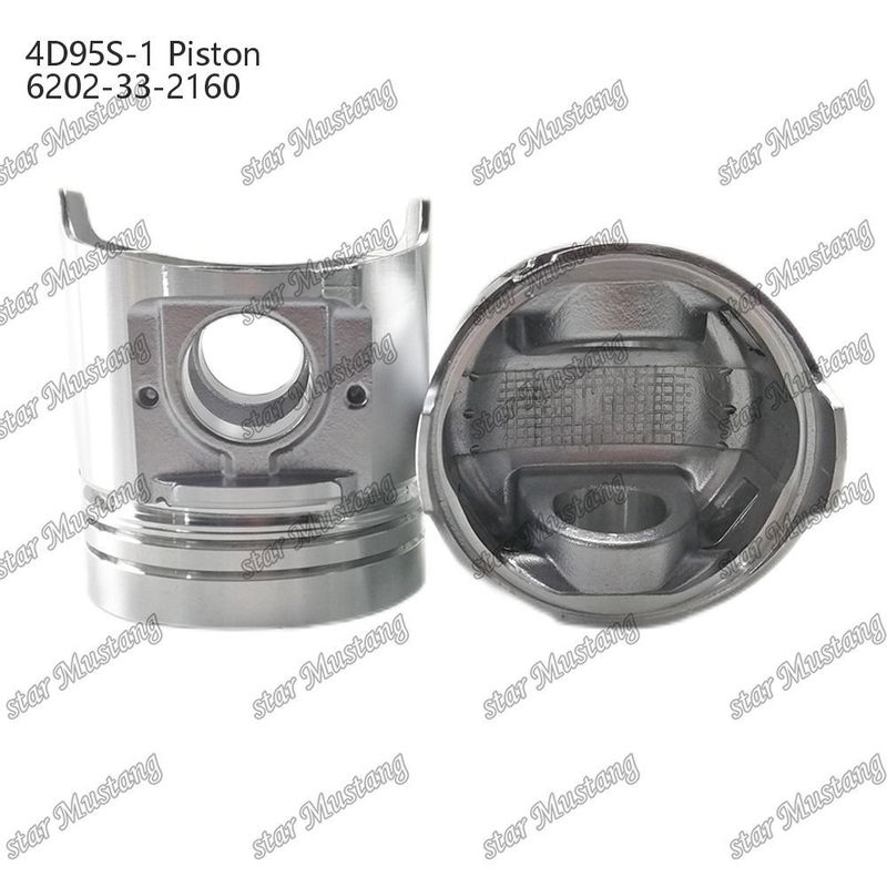 Piston 4D95S-1 104mm high round bottom 51mm combustion chamber 6202-33-2160 For Kumatsu Engine Spare Parts