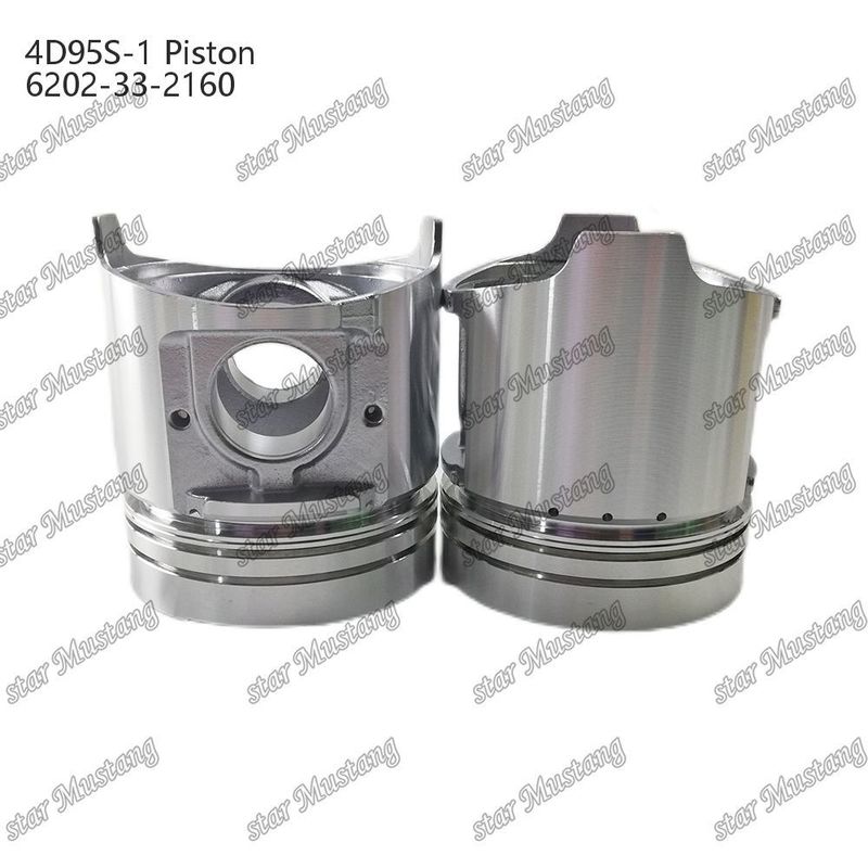 Piston 4D95S-1 104mm high round bottom 51mm combustion chamber 6202-33-2160 For Kumatsu Engine Spare Parts