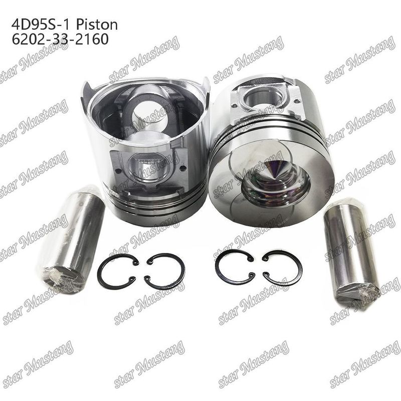 Piston 4D95S-1 104mm high round bottom 51mm combustion chamber 6202-33-2160 For Kumatsu Engine Spare Parts