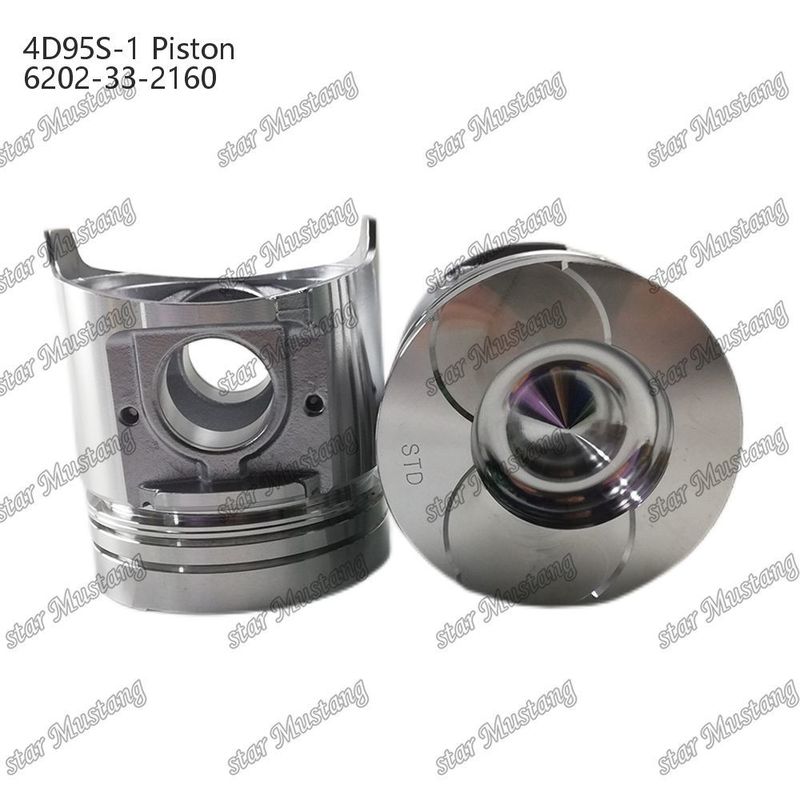 Piston 4D95S-1 104mm high round bottom 51mm combustion chamber 6202-33-2160 For Kumatsu Engine Spare Parts