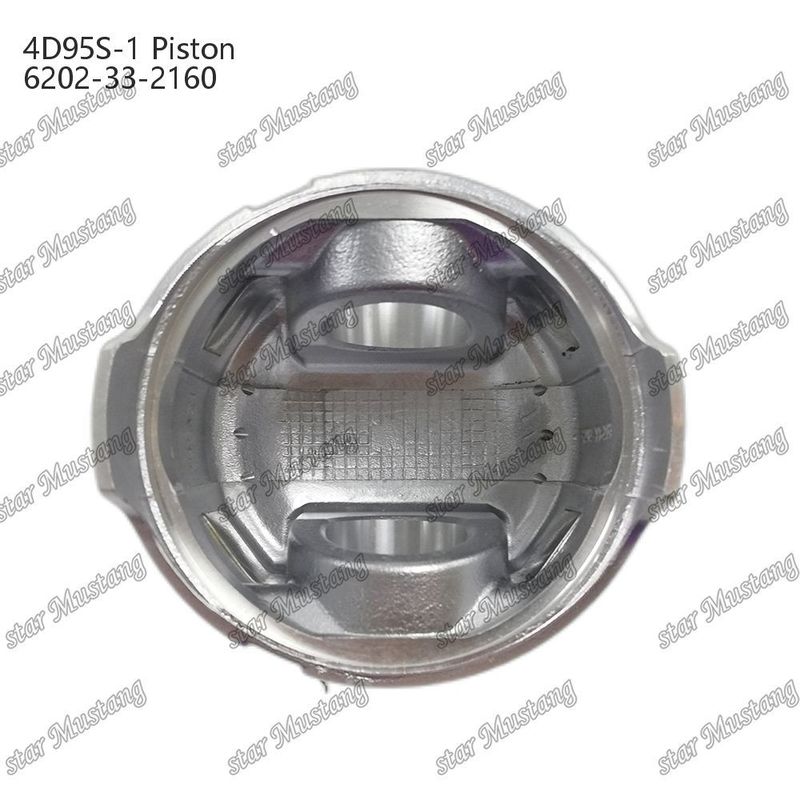 Piston 4D95S-1 104mm high round bottom 51mm combustion chamber 6202-33-2160 For Kumatsu Engine Spare Parts