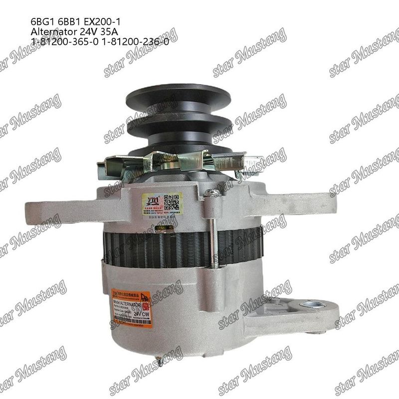Alternator 6BG1 6BB1 EX200-1 24V 35A 1-81200-365-0 1-81200-236-0