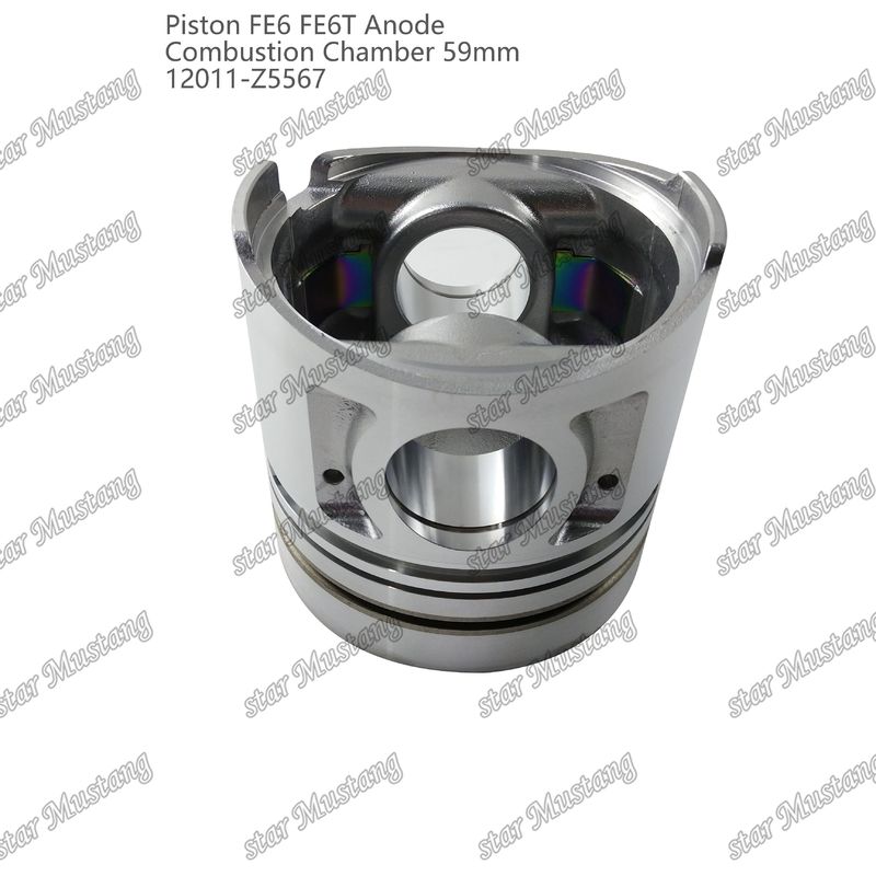 Piston FE6 FE6T Combustion chamber 59mm Pointed bottom Anode 3x2x4mm 12011-Z5567 For Mitsubishi Engine Spare Parts